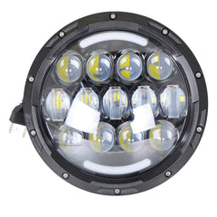 105W LED 7 inch Round Headlights Replacement for Jeep Wrangler JK TJ LJ 1997-2018 with Hi/Lo Beam, DRL and Amber Turn Signal
