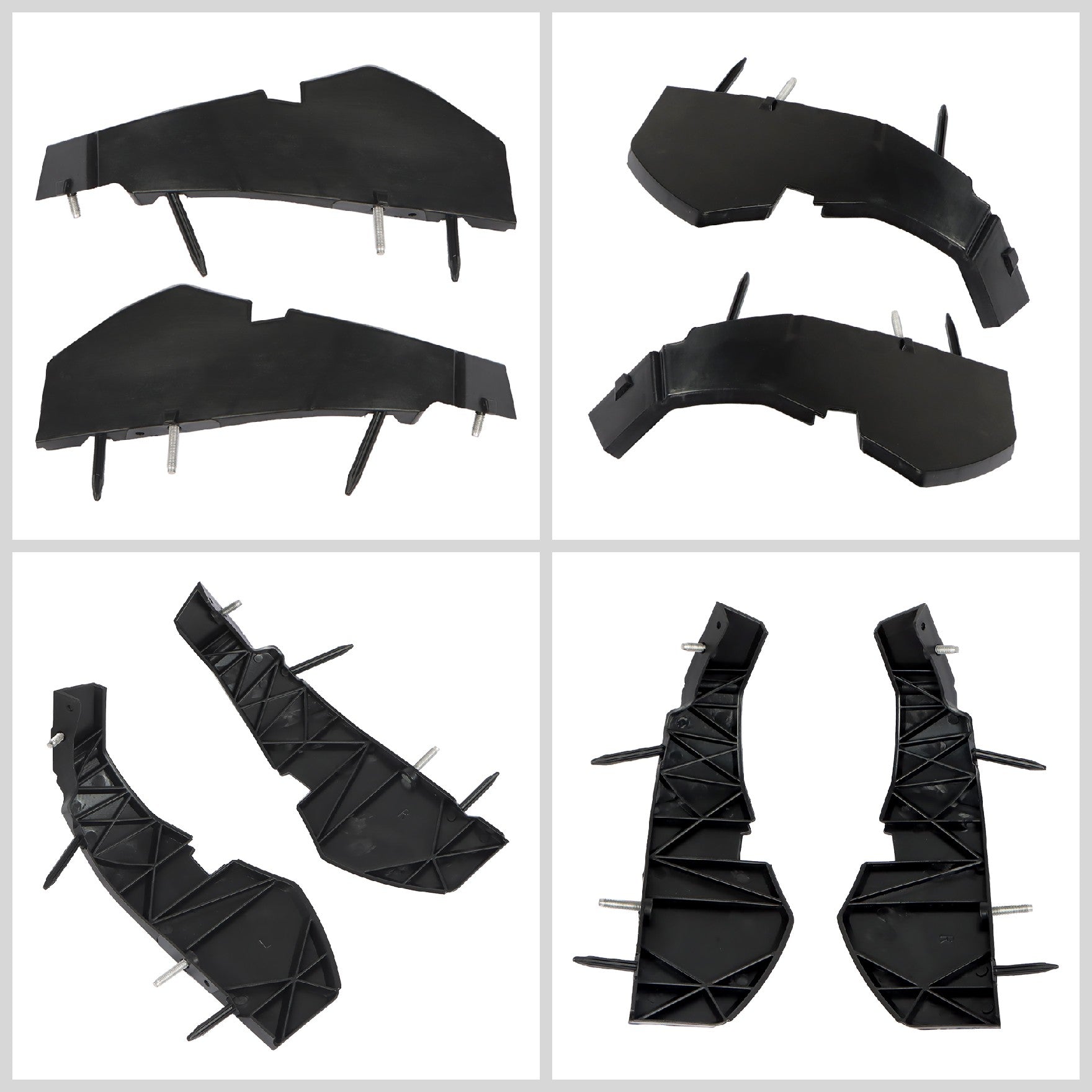 TOPPARTZ Front Bumper Support Brackets Cover Retainer Front Driver and Passenger Side Replacement for Challenger 2015-2018 68375013AA 68375014AA
