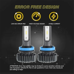 TOPPARTZ H8 H9 H11 LED Fog Light Bulbs,50W 12000LM 6000 White High brightness Headlights Bulbs Conversion Kit,Pack of 2