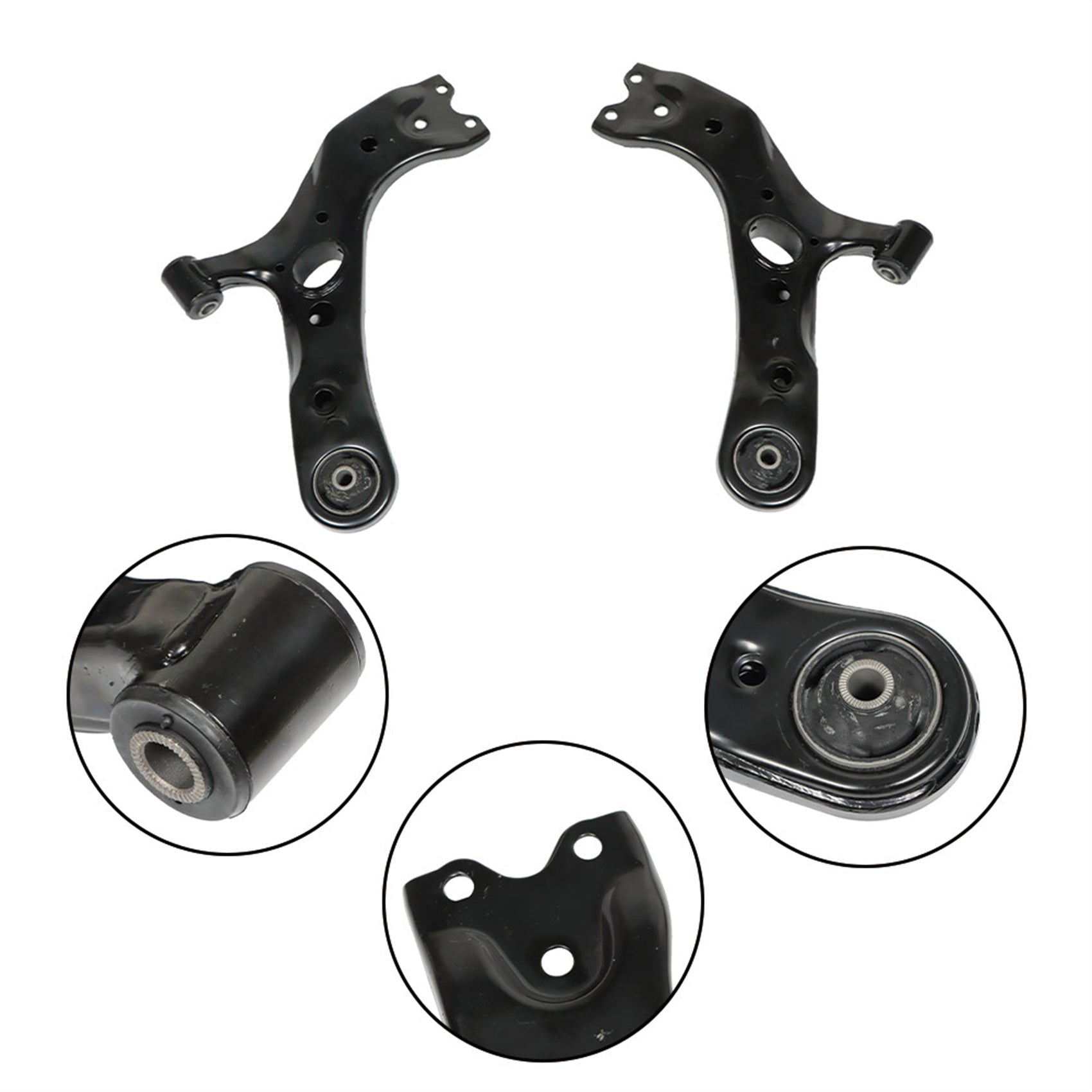TOPPARTZ Set 4 Piece Rear Steel Control Arms Kit Replacement for 1979-2004 Ford Mustang