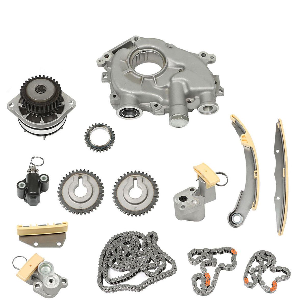 TOPPARTZ Timing Chain Kit Water Oil Pump 13028-ZK01C MA-9761234743 Replacement for Nissan Frontier Pathfinder 2005-2010