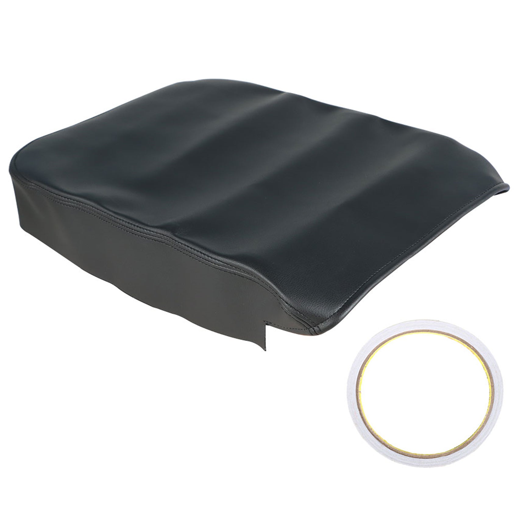 TOPPARTZ Leather Armrest Console Lid Replacement Cover Skin Blk For 2002-2008 Dodge Ram