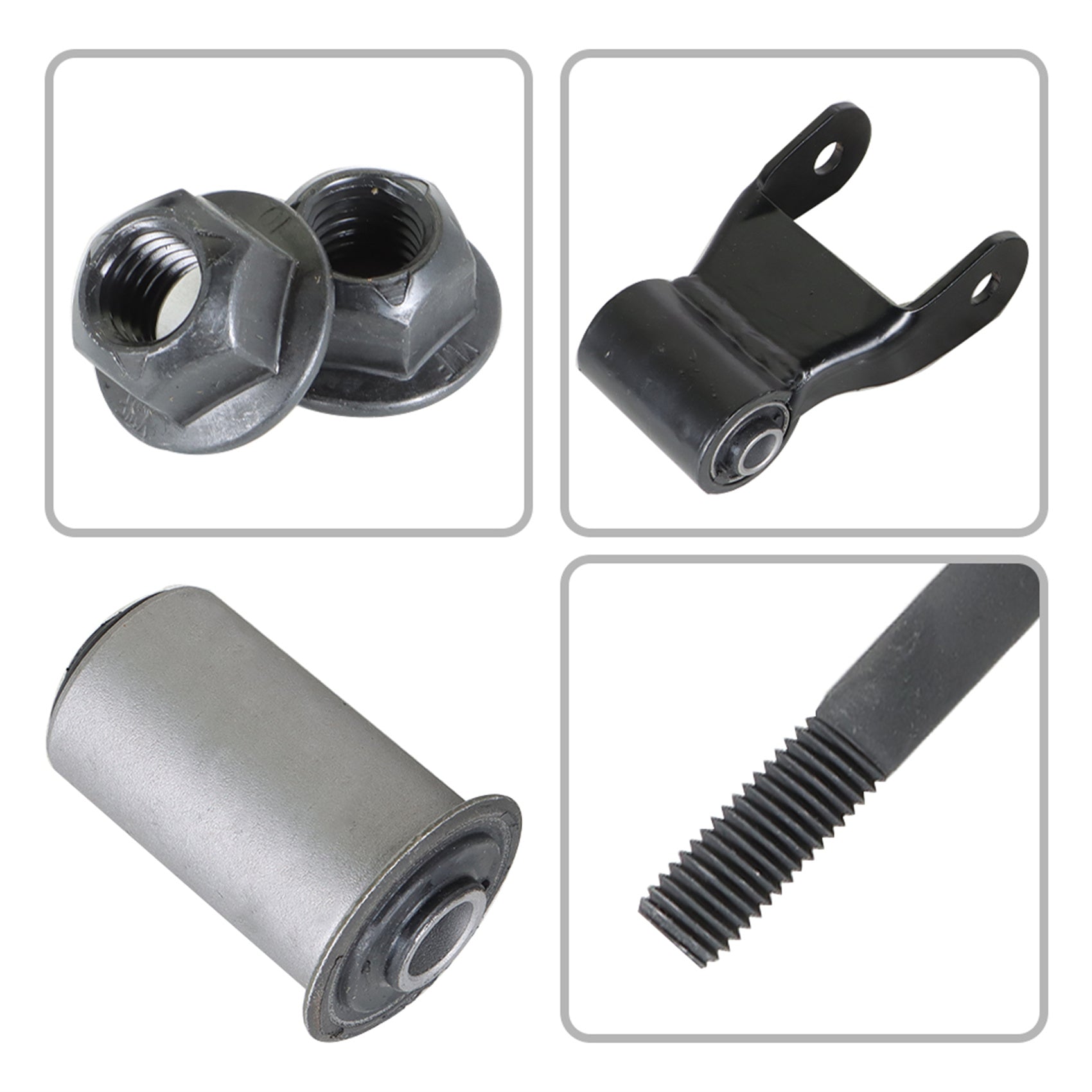 TOPPARTZ 2PCS Leaf Spring Shackle Kit Replacement for 1997-2011 Dodge Ram Dakota Mitsubishi Raider 722-020
