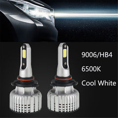 TOPPARTZ 9006/HB4 LED Headlight Bulbs,72W 10000 Lumens Super Bright 6500K Cool White LED Headlights Conversion Kit,Pack of 2