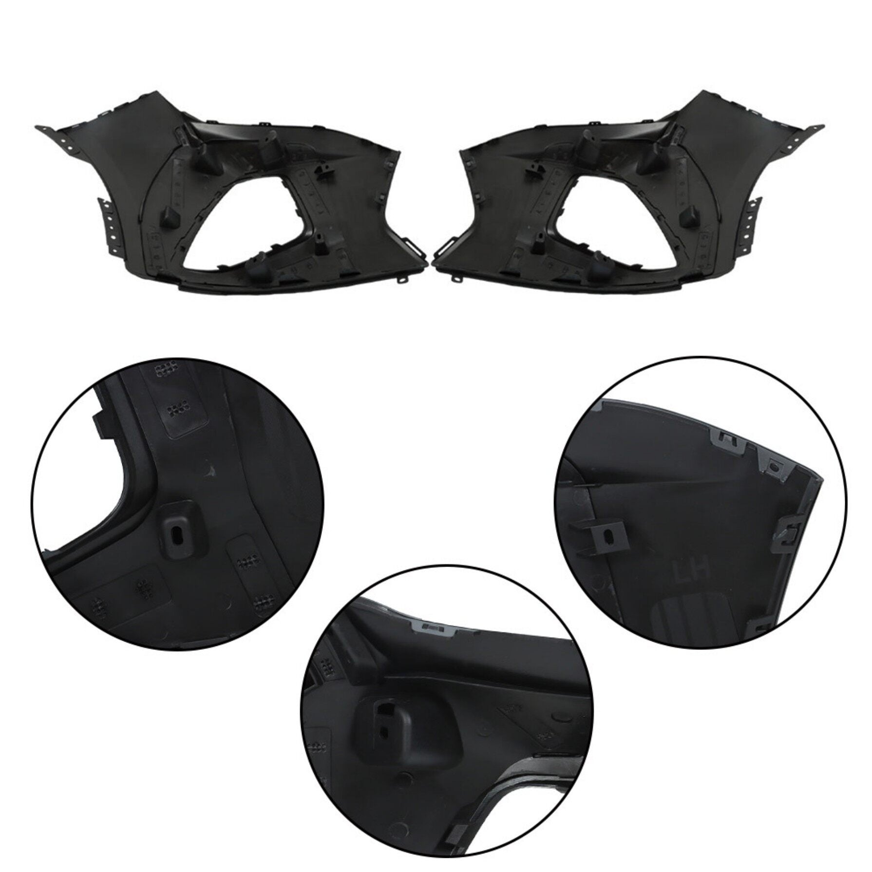 TOPPARTZ Front Bumper Upper Cover Left Right Side Replacement for 2019 2020 2021 2022 Blazer GM1016109 84537990 GM1017109 84537991