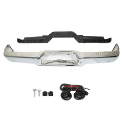 TOPPARTZ Rear Chrome Step Bumper with Rear Object Sensor Assembly Replacement for 2004-2006 F-150 4L3Z17906BA FO1103119