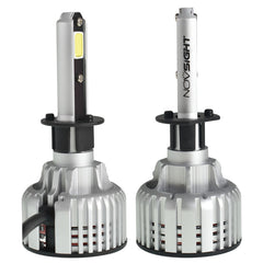 TOPPARTZ H1 LED Headlight Bulbs,72W 10000 Lumens Super Bright 6500K Cool White LED Headlights Conversion Kit,Pack of 2