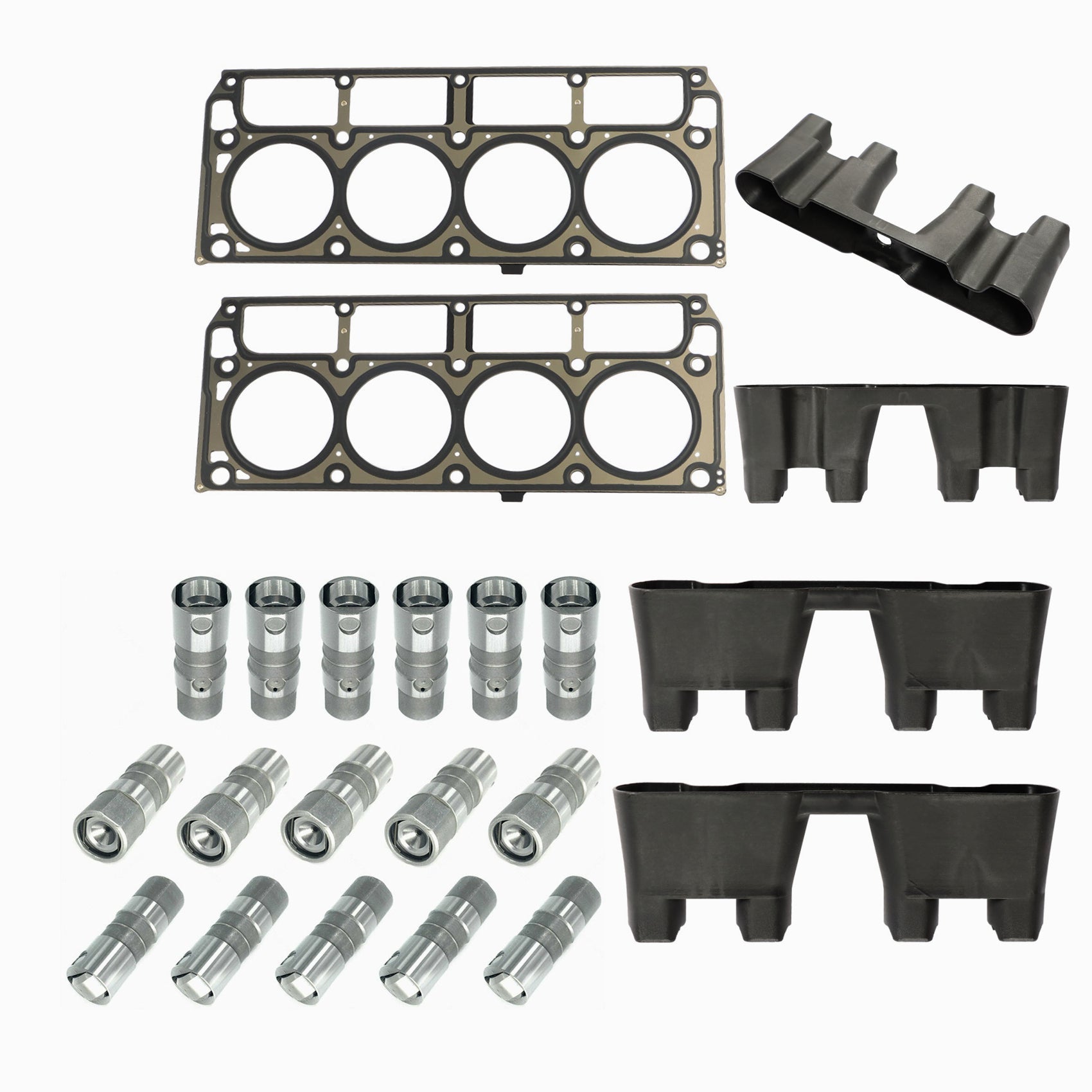 TOPPARTZ Cylinder Head Gaskets Lifters Trays Kit 12622033 Replacement for Camaro Silverado Corvette GTO 5.3L 5.7L 6.0L