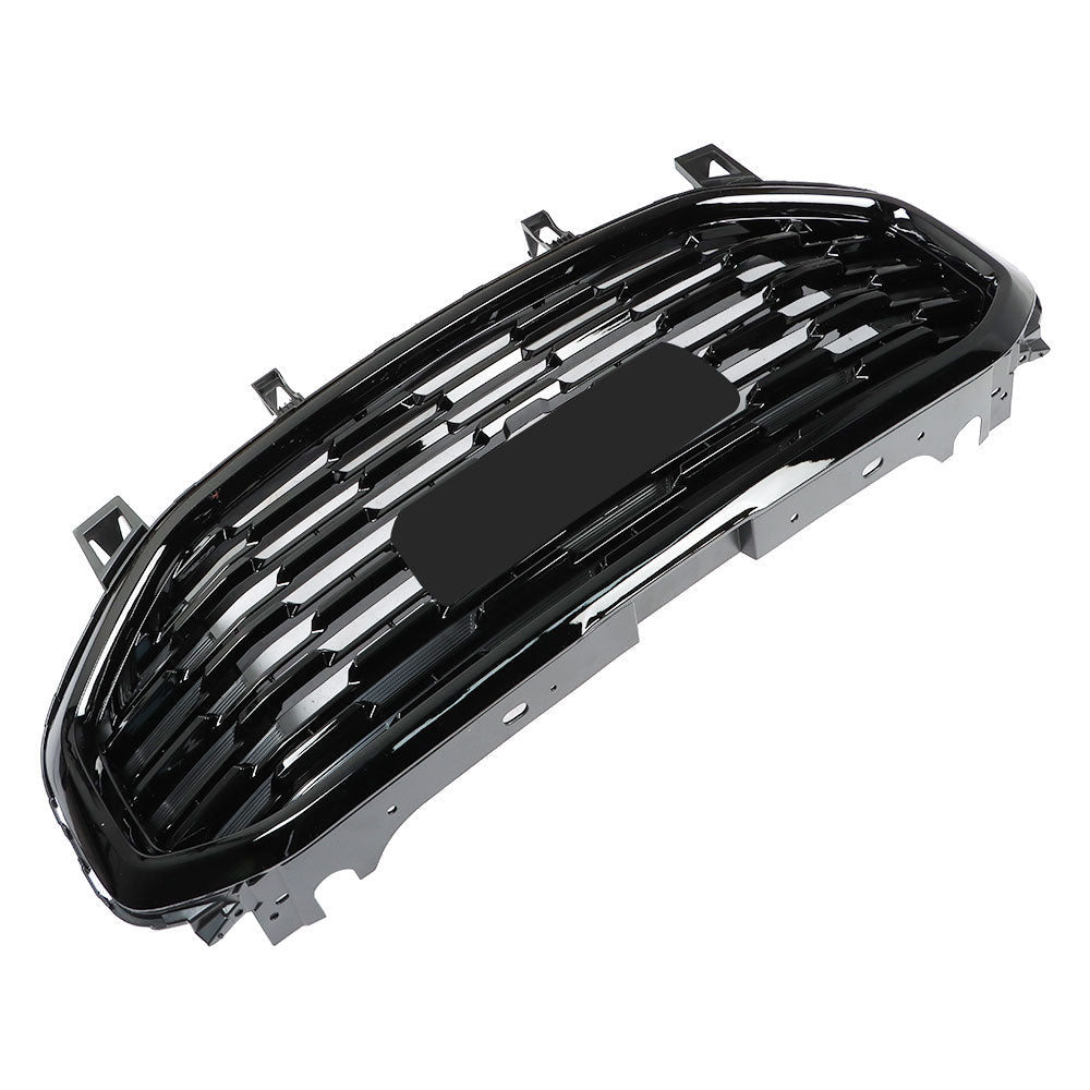 TOPPARTZ Front Upper Grille Assembly Gloss For 2018-2021 GMC Terrain Denali Style Black