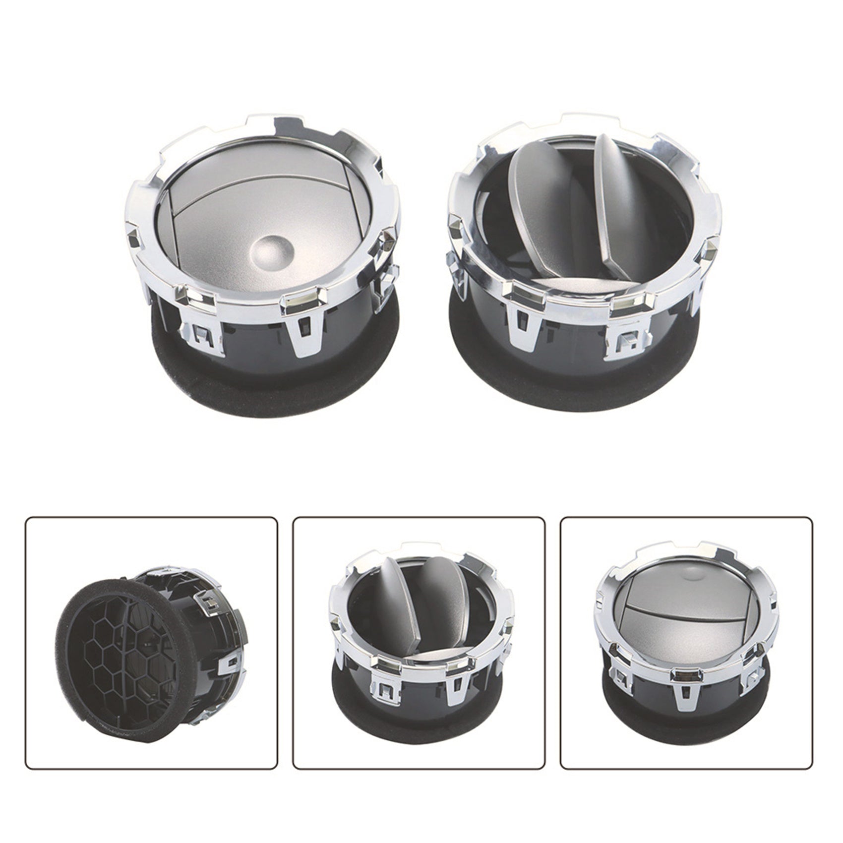 TOPPARTZ 4PCS Dashboard Louvre AC Heater Air Vent Replacement for 2011-2016 F250 F350 F450 F550 DC3Z19893BA