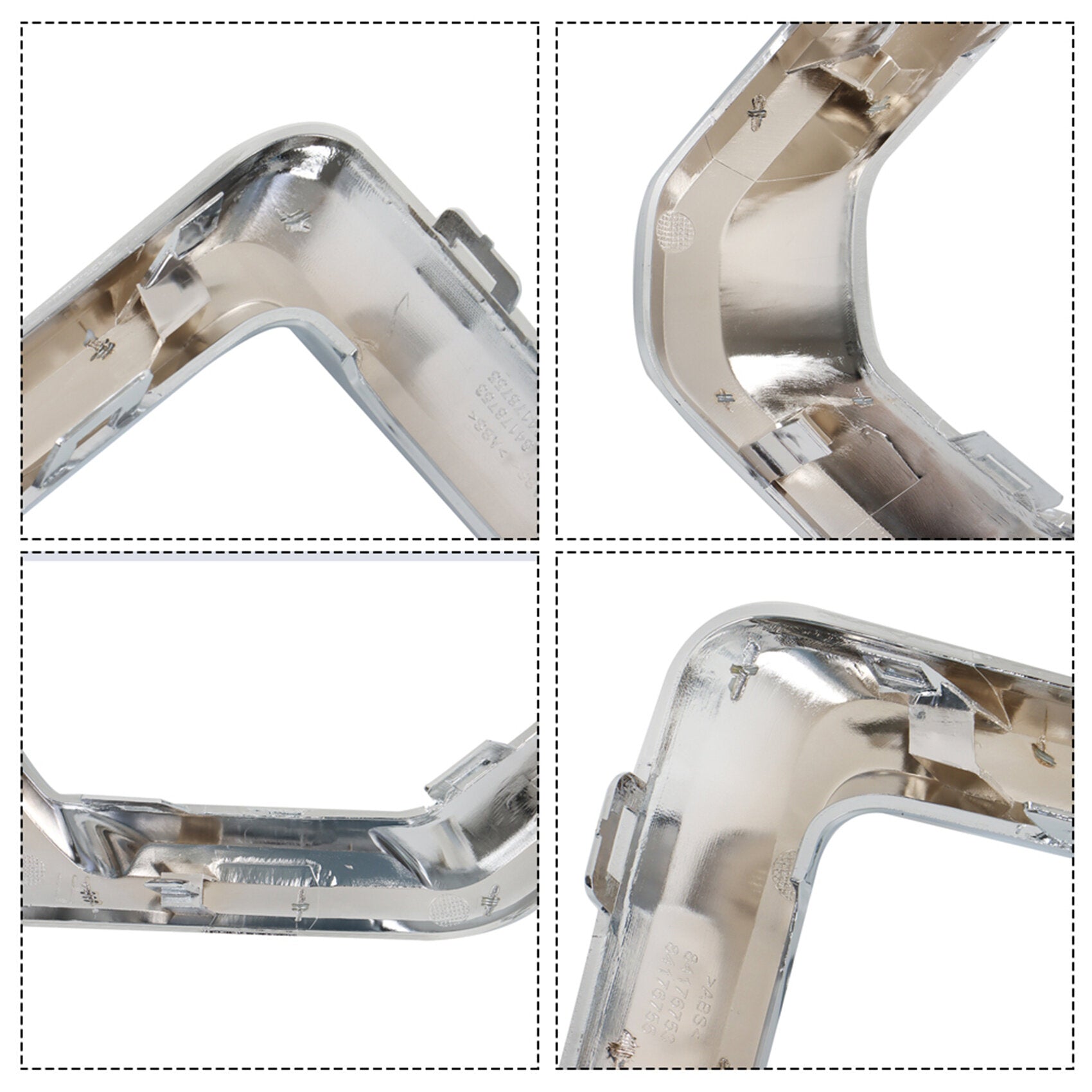 TOPPARTZ Front Bumper Fog Light Outer Bezel Cover Chrome Replacement for 2019-2021 GMC Denali SLT AT4 Left+Right Side(Driver & Passenger Side)