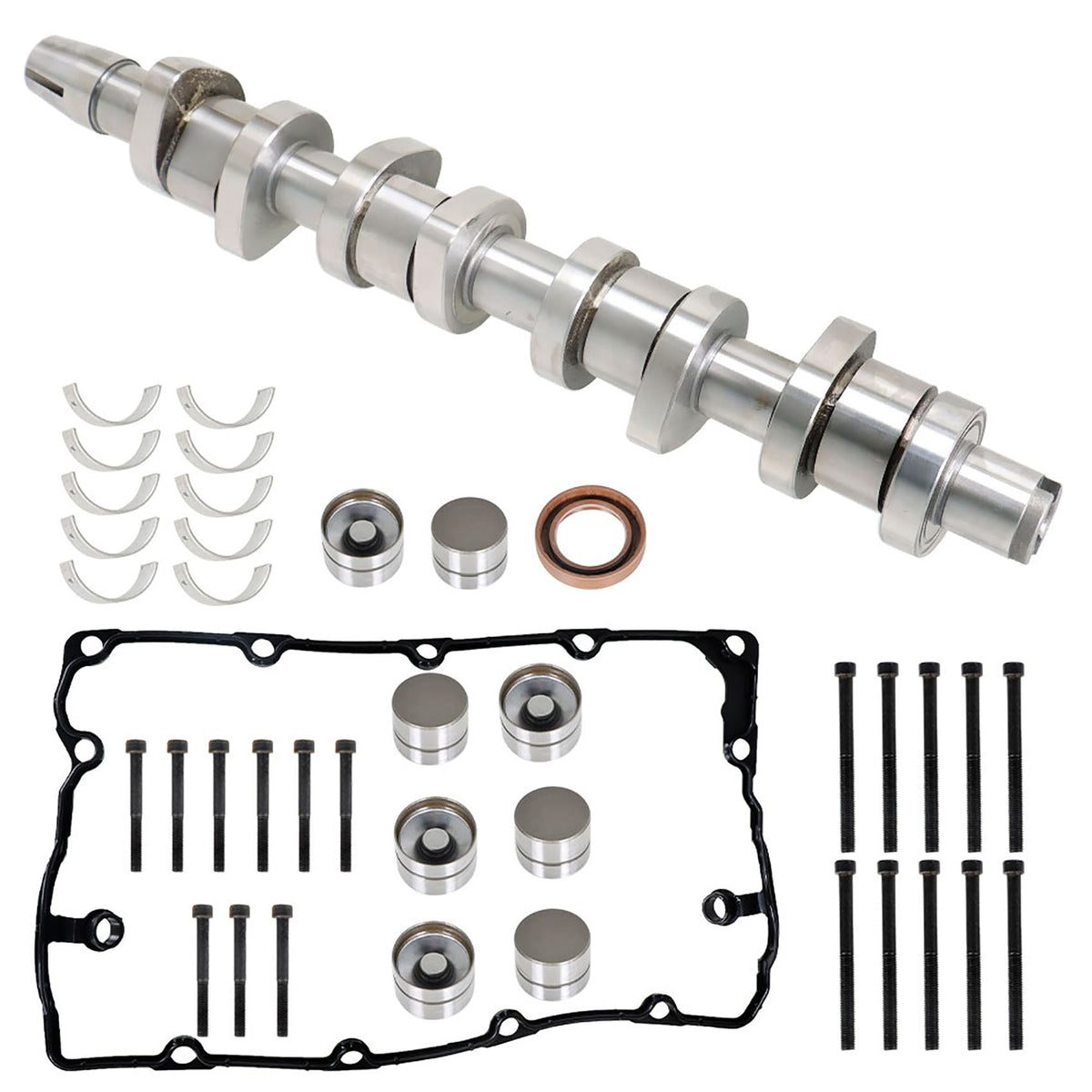 TOPPARTZ Engine Camshaft Fuel Injector Rocker Arm Kit 038109101AH 038109309A Replacement for MK5 VW Jetta BRM 1.9 TDI 2005-2006