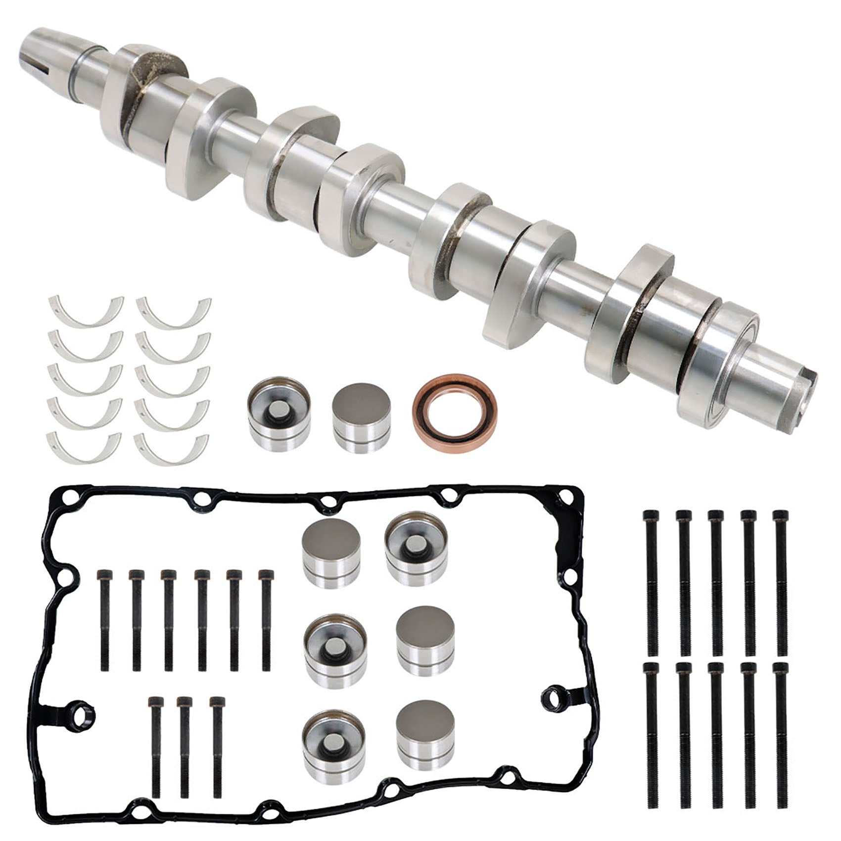 TOPPARTZ Engine Camshaft Fuel Injector Rocker Arm Kit 038109101AH 038109309A Replacement for MK5 VW Jetta BRM 1.9 TDI 2005-2006
