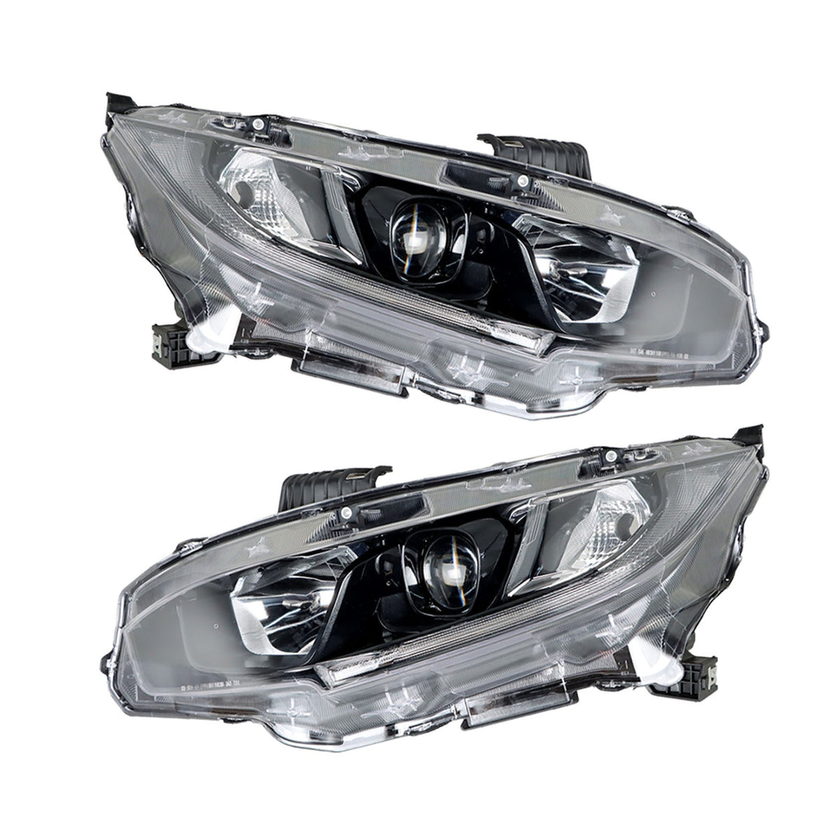 TOPPARTZ Headlight Assembly Replacement for Honda Civic 2016-2021 Headlights Set Driver ＆ Passenger Side
