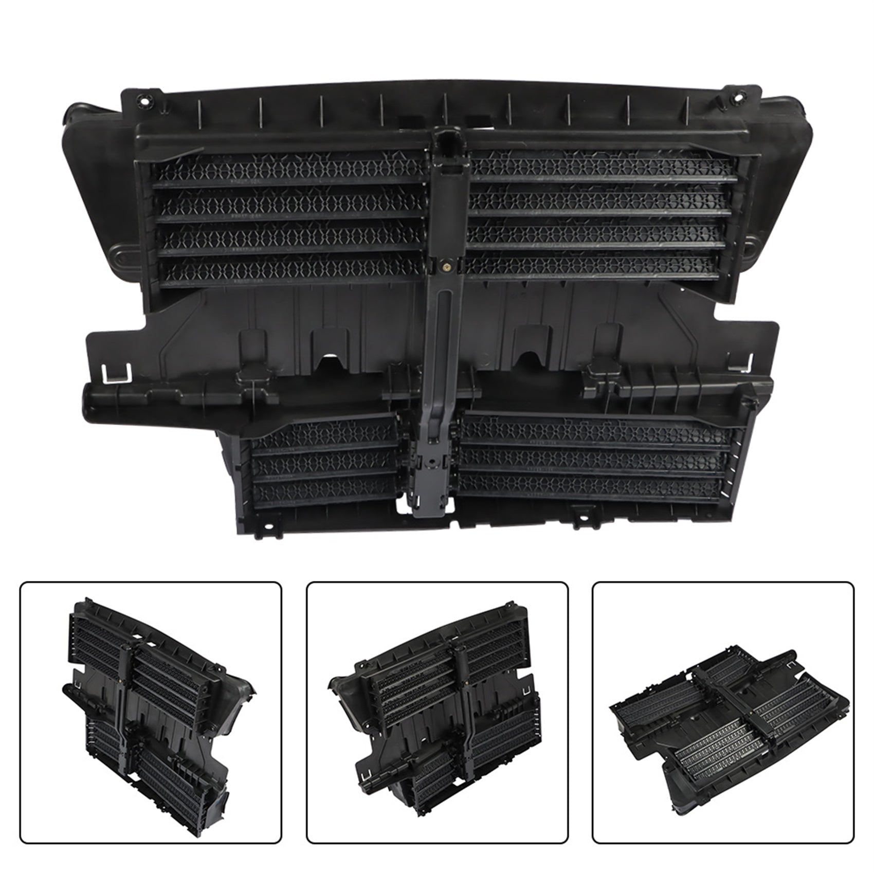 TOPPARTZ Radiator Support Shutter Grille Assembly Replacement for 2017-2019 Ford Fusion