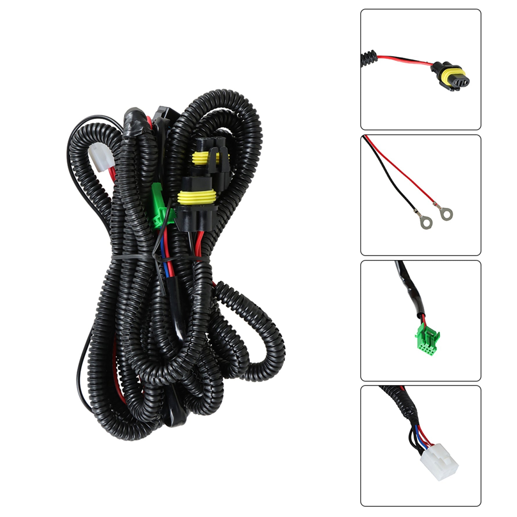 TOPPARTZ Fog Lights Assembly Replacement for 2019 2020 2021 Toyota Rav4 with Bulbs Switch Wiring Kit