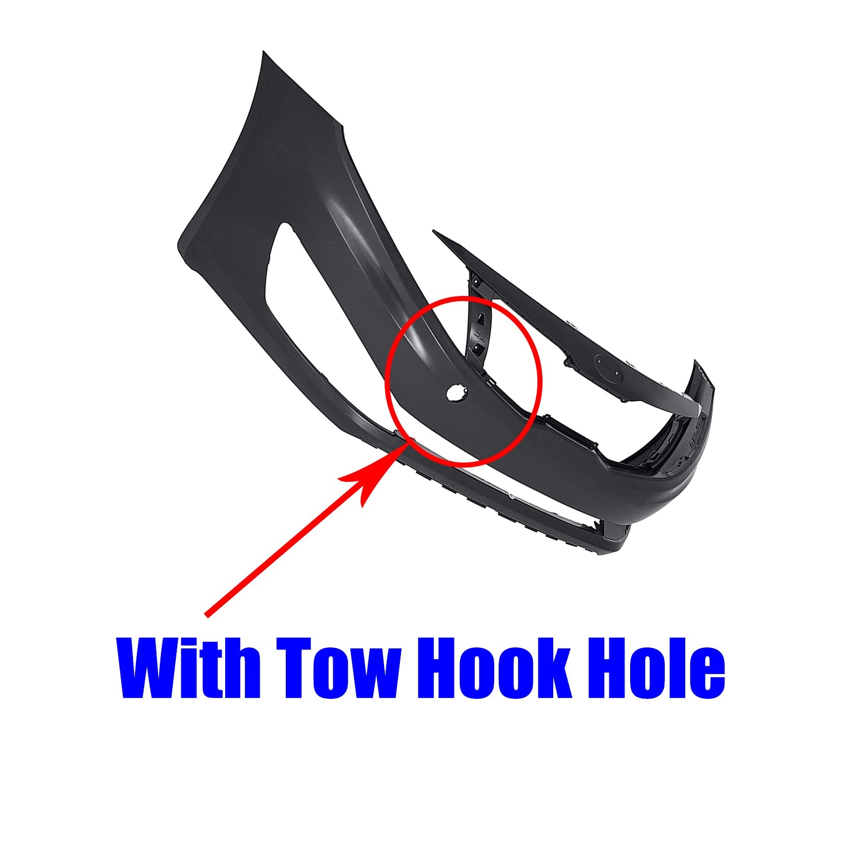 TOPPARTZ Replacement Front Bumper Cover Replacement for Kia Optima EX LX with Tow Hook Hole 2012 2013 KI1000161 865114C000