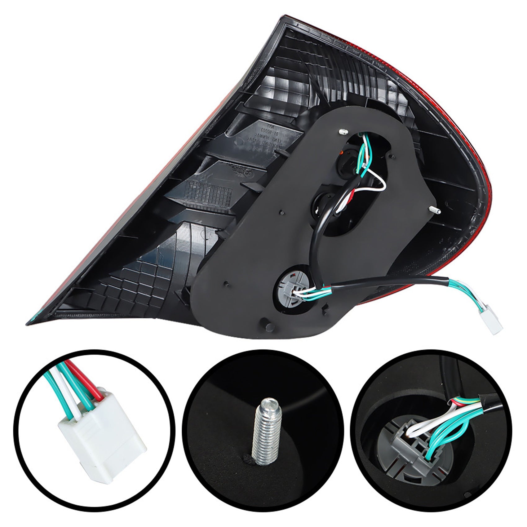 TOPPARTZ Driver Side Tail Light Replacement for 2002-2004 Toyota Camry Rear Tail Light Brake Lamp Assembly LH Left Side TO2800143 81560AA050