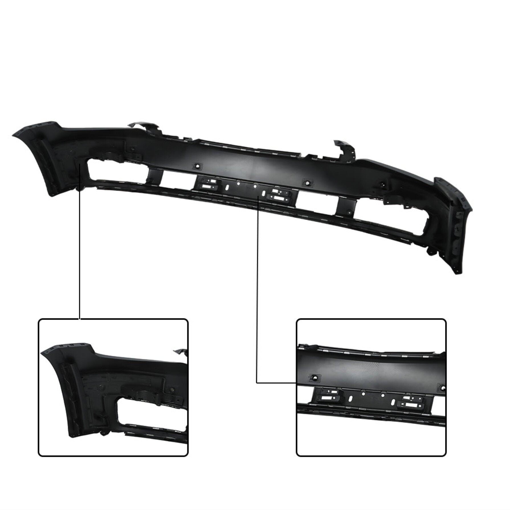 TOPPARTZ Front Upper Bumper Cover Replacement for Tahoe Suburban 2015-2020 with Parking Sensor Hole GM1000974