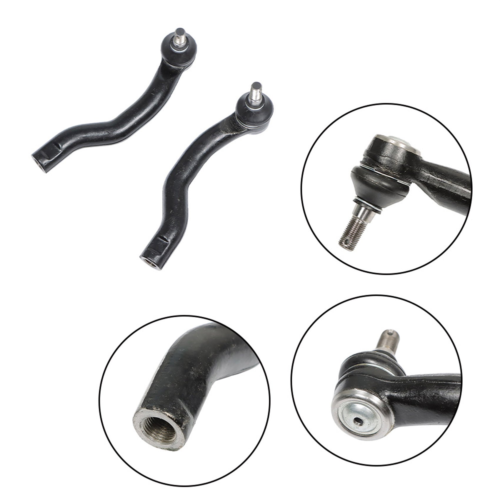 TOPPARTZ Front Rear Control Arm with Ball Joint Tie Rod End Replacement for 2006-2018 Toyota RAV4