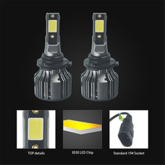 TOPPARTZ 2Pcs 9005/HB3 LED Headlight Bulbs,72W 10000LM 6000K Cool White Super Bright Auto High Beam/Low Beam LED Headlight Conversion Kit