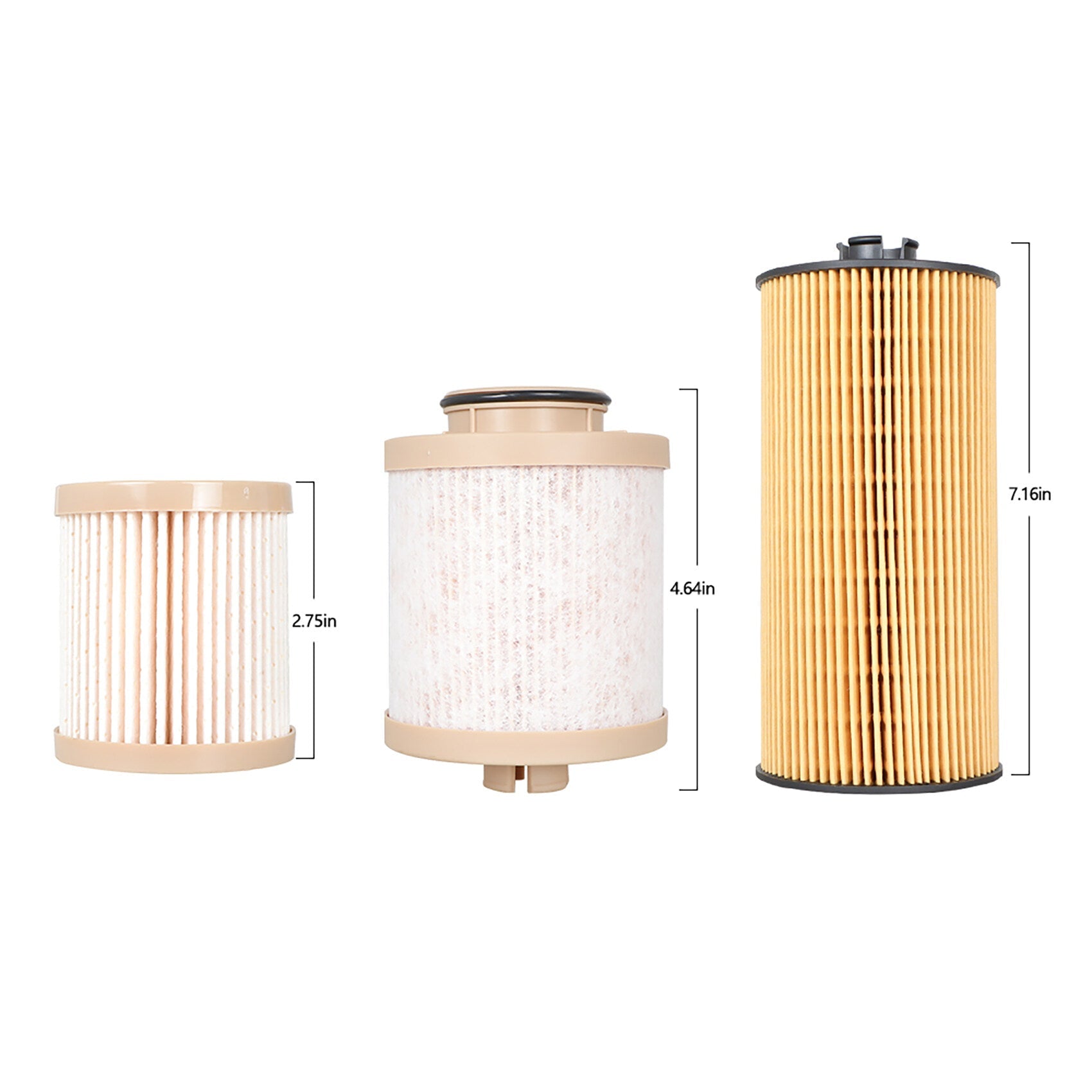 TOPPARTZ FD4616 Fuel Filter and FL2016 Oil Filter 3C3Z-6731-AA 3C3Z-9N184-CB Replacement for Excursion F250 F350 F450 F550 Super Duty 2003-2007