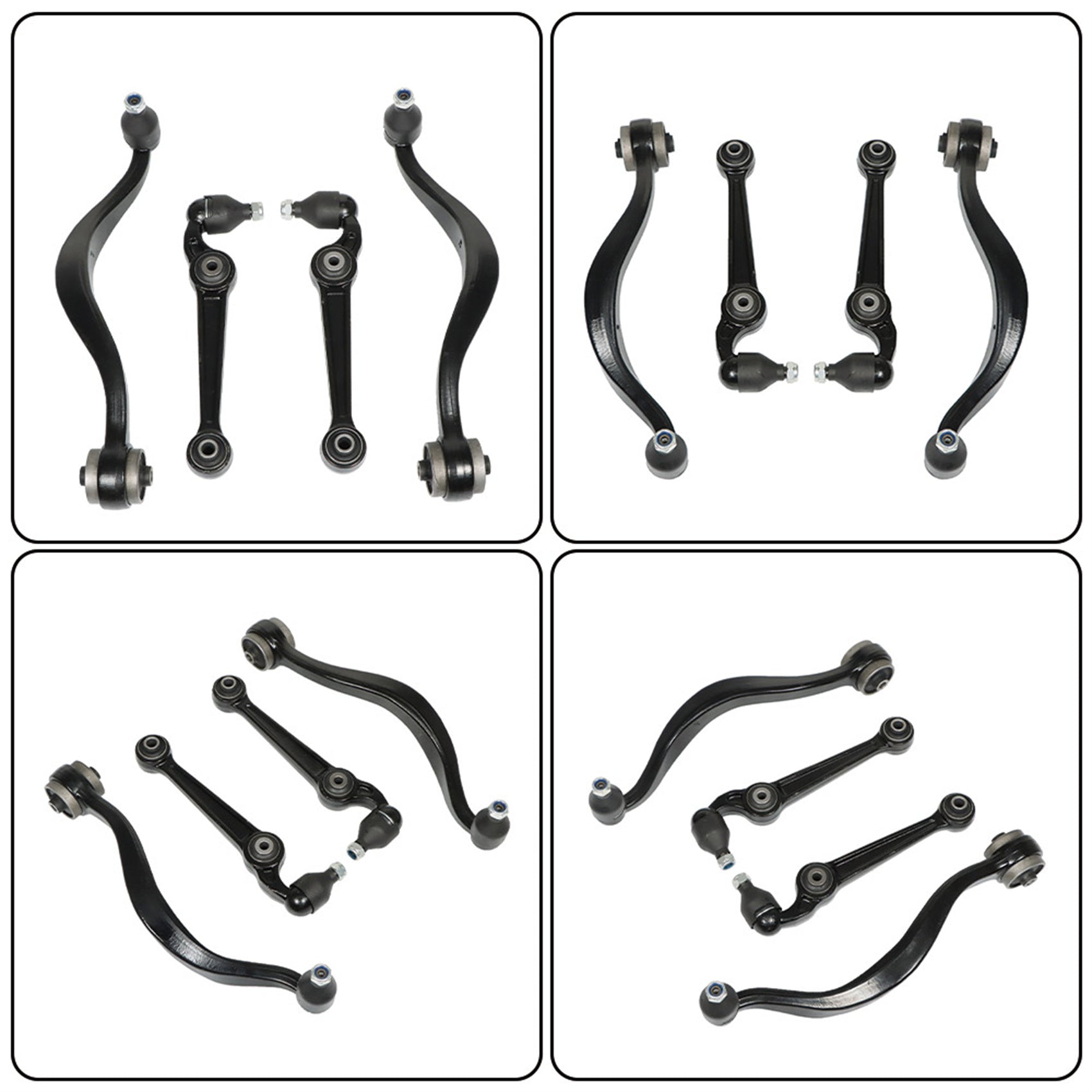 TOPPARTZ 4Pcs Front Lower Control Arm Ball Joint Replacement for 2007-2012 Ford Fusion Lincoln MKZ Mercury Milan