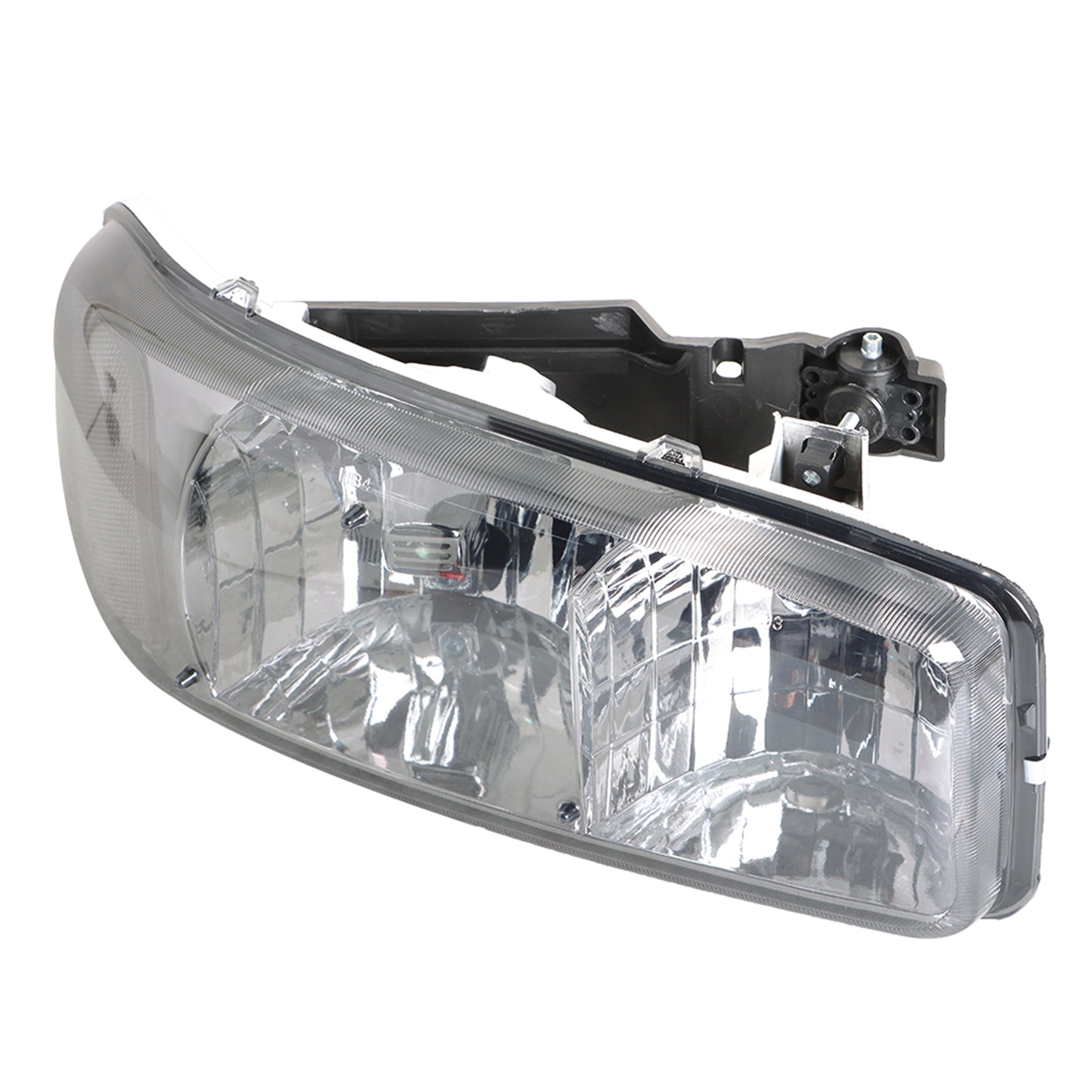TOPPARTZ RH+LH Headlight&Bumper Lamp For 1999-07 GMC Sierra /Yukon Black Housing Left+Right Side (Passenger & Driver Side)