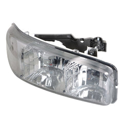 TOPPARTZ RH+LH Headlight&Bumper Lamp For 1999-07 GMC Sierra /Yukon Black Housing Left+Right Side (Passenger & Driver Side)