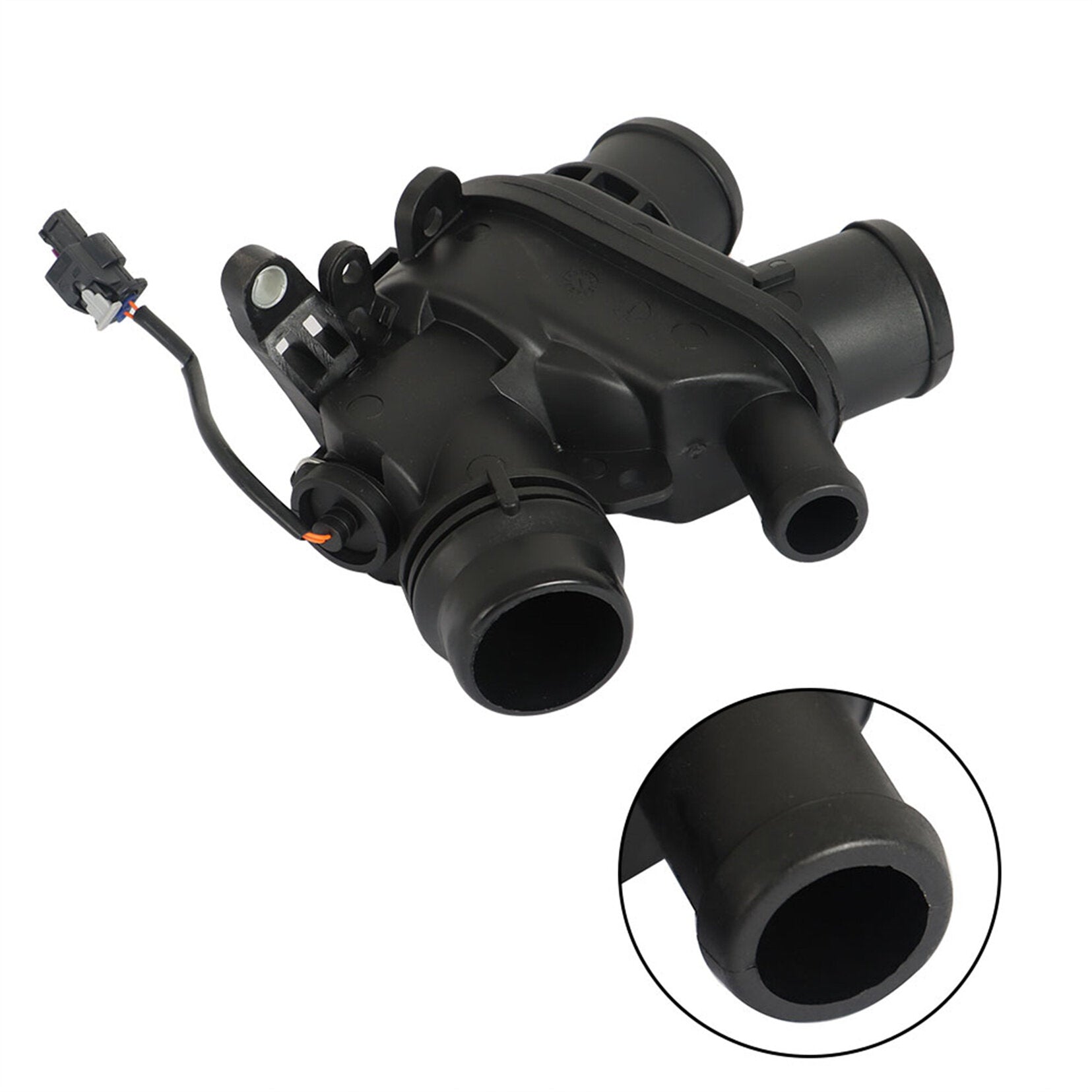 TOPPARTZ Thermostat Housing Assembly with Sensor LR117568 AJ814048 LR107288 AJ813986 Replacement for F-Type XF XE XJ 2013-2019 3.0L V6 - Gas