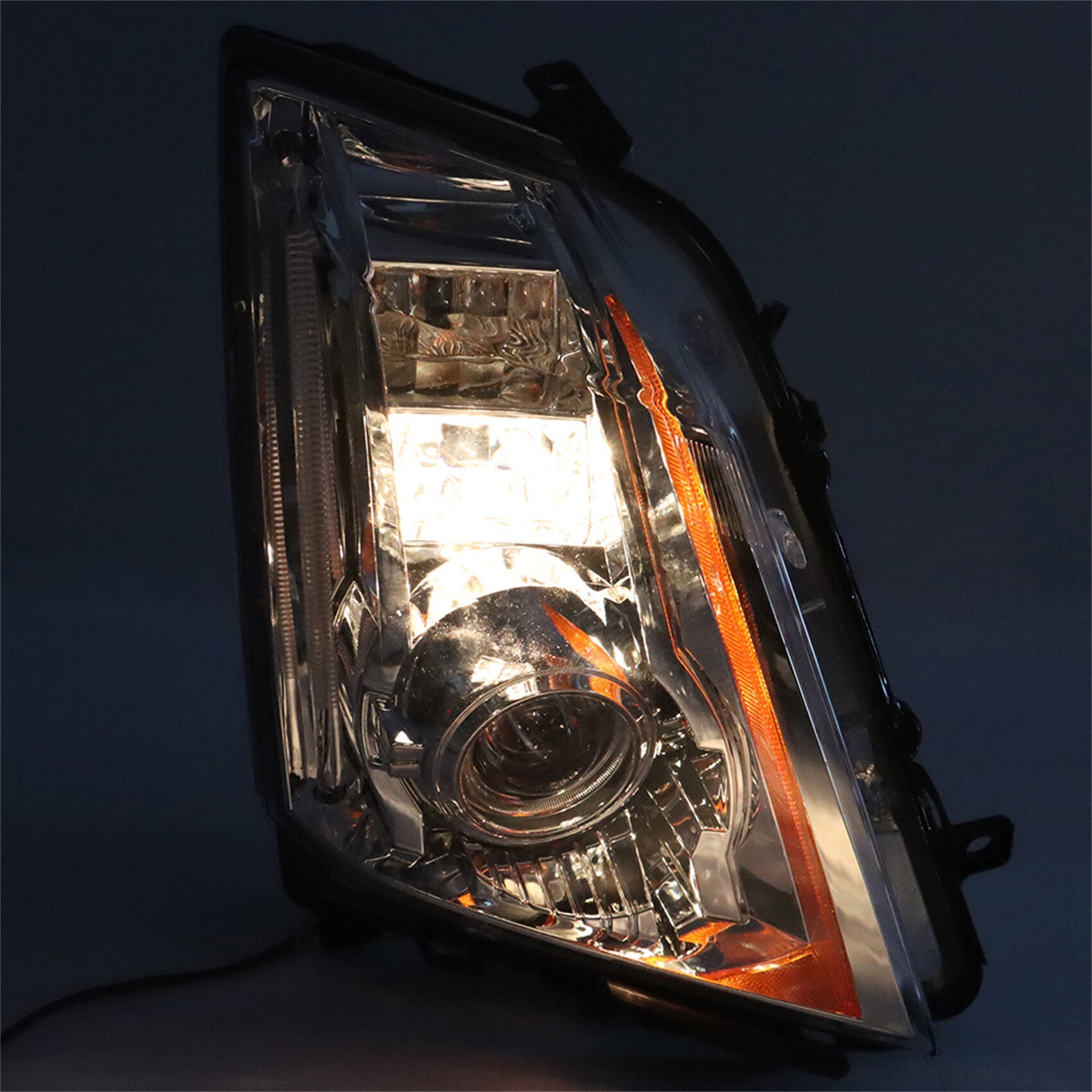 TOPPARTZ Headlight Assembly Replacement for Cadillac CTS HID/Xenon LED DRL 2008-2014 Headlight Set Passenger Side