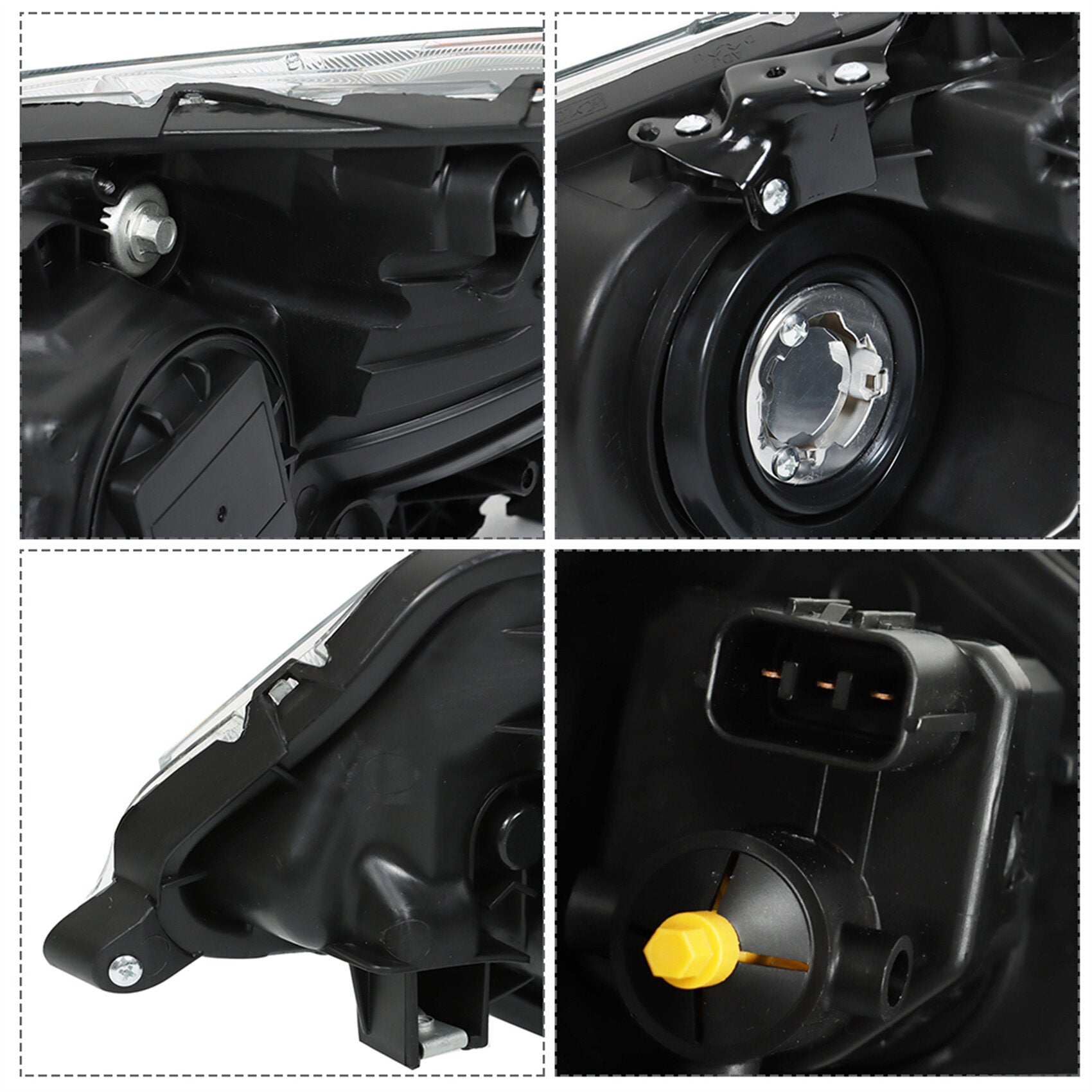 TOPPARTZ Headlight Assembly Replacement for Acura TSX 2009-2014 Headlight with DRL Set Passenger Side