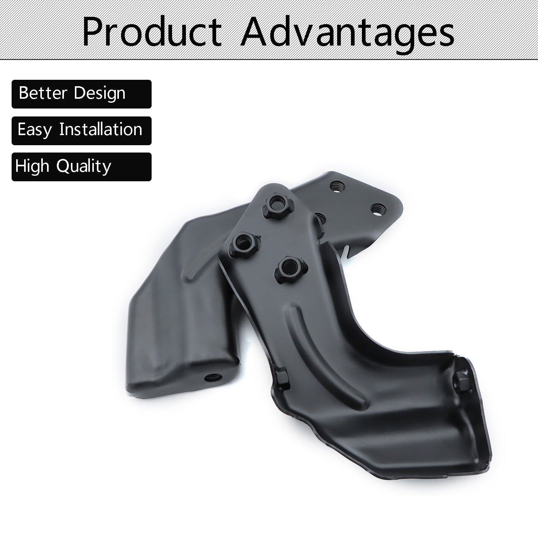 TOPPARTZ Front Bumper Bracket Left & Right Inner 2 pcs Replacement for 1994-1998 C/K Series 1500 2500 3500 Blazer Yukon Tahoe