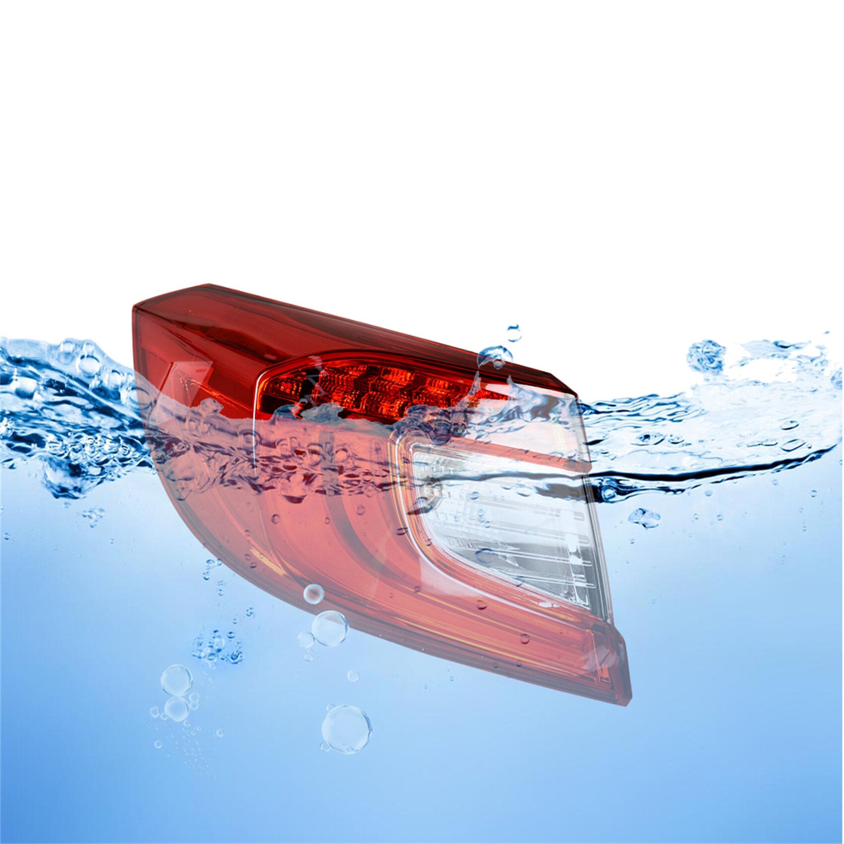 TOPPARTZ Driver Side Outer Tail Light Replacement for 2018-2021 Honda Accord Sedan Rear Brake Tail Lamp Assembly LH Left Side 33550TVAA01 HO2804118