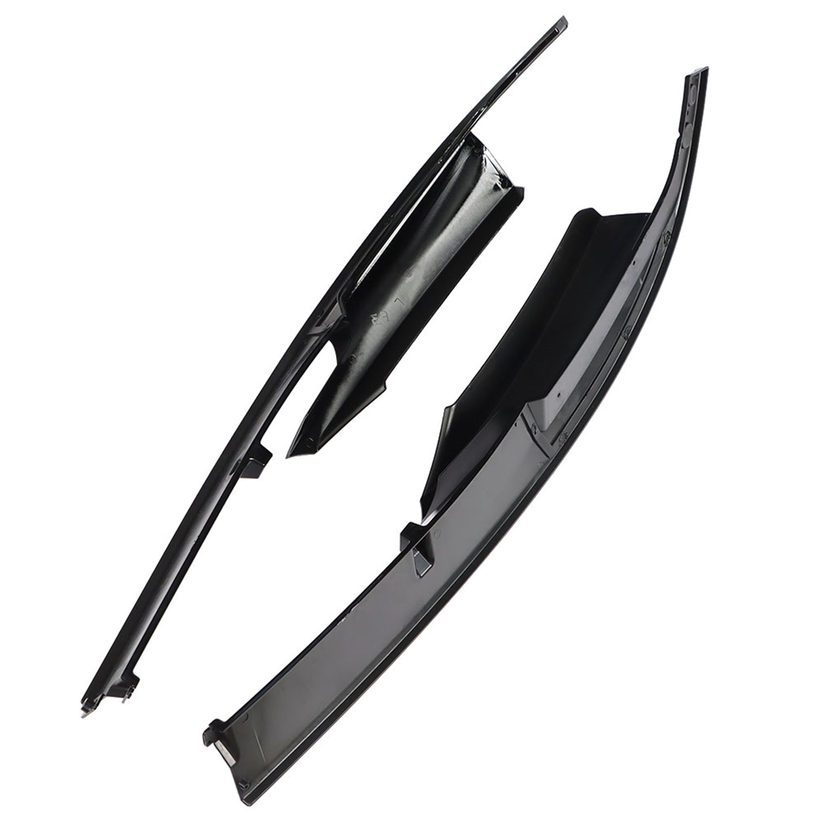 TOPPARTZ Glossy Black Front Bumper Lip Spoiler Splitter 2 Pieces Kit Replacement for 2012-2018 3 Series 318i 320i 328i 335i 325i M Sport