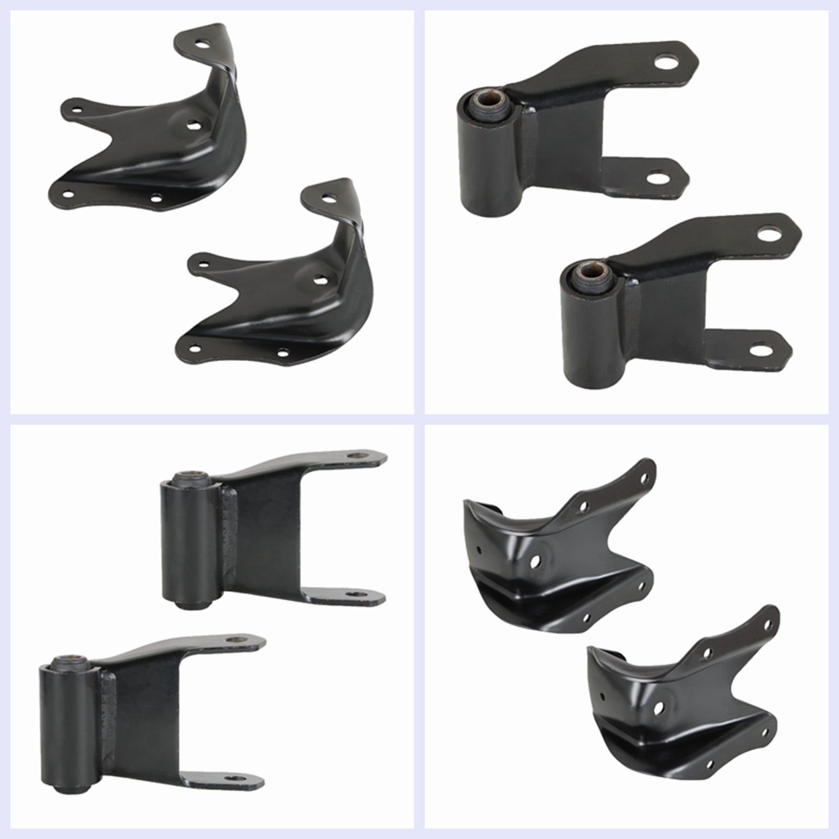 TOPPARTZ Rear Leaf Spring Shackle Bracket Pair & Repair Kit E0TZ5776A Replacement for 1980-1997 Ford F150 F250 F350 Truck Pickup