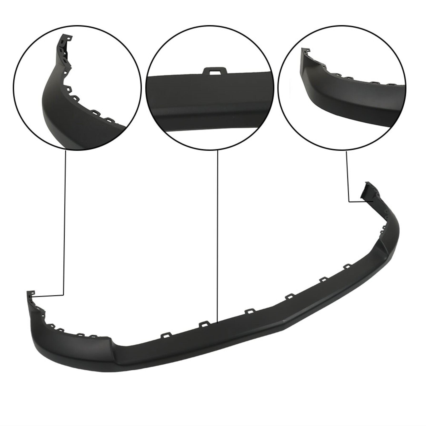 TOPPARTZ Textured Front Upper Bumper Cover Replacement for 2014-2015 Silverado 1500