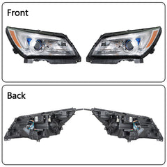 TOPPARTZ Headlight Assembly Replacement for Buick LaCrosse 2014-2016 Headlights Halogen Type LED Set Driver ＆ Passenger Side
