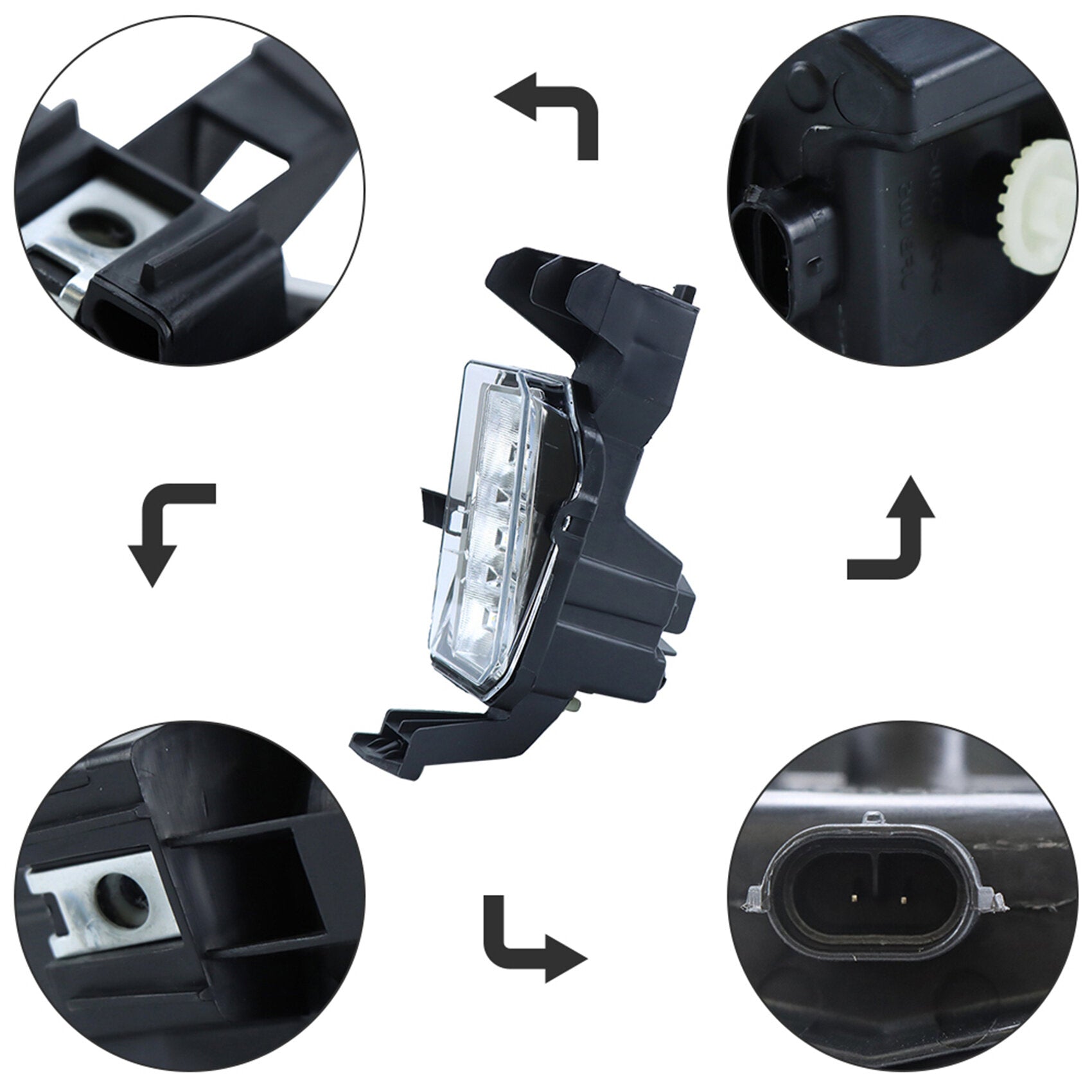 TOPPARTZ LED Fog Light Bumper Driving Lamp Replacement for 2020 2021 2022 Subaru Outback Left Side(Driver Side)