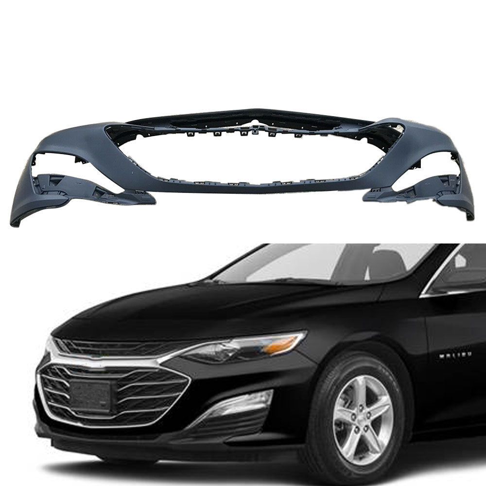 TOPPARTZ Front Bumper Cover Fascia For 2019 2020 2021 Chevy Malibu Plastic