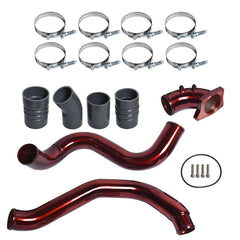TOPPARTZ RED Intercooler Pipe&Intake Elbow for Ford 6.0L Powerstroke Diesel 03-07