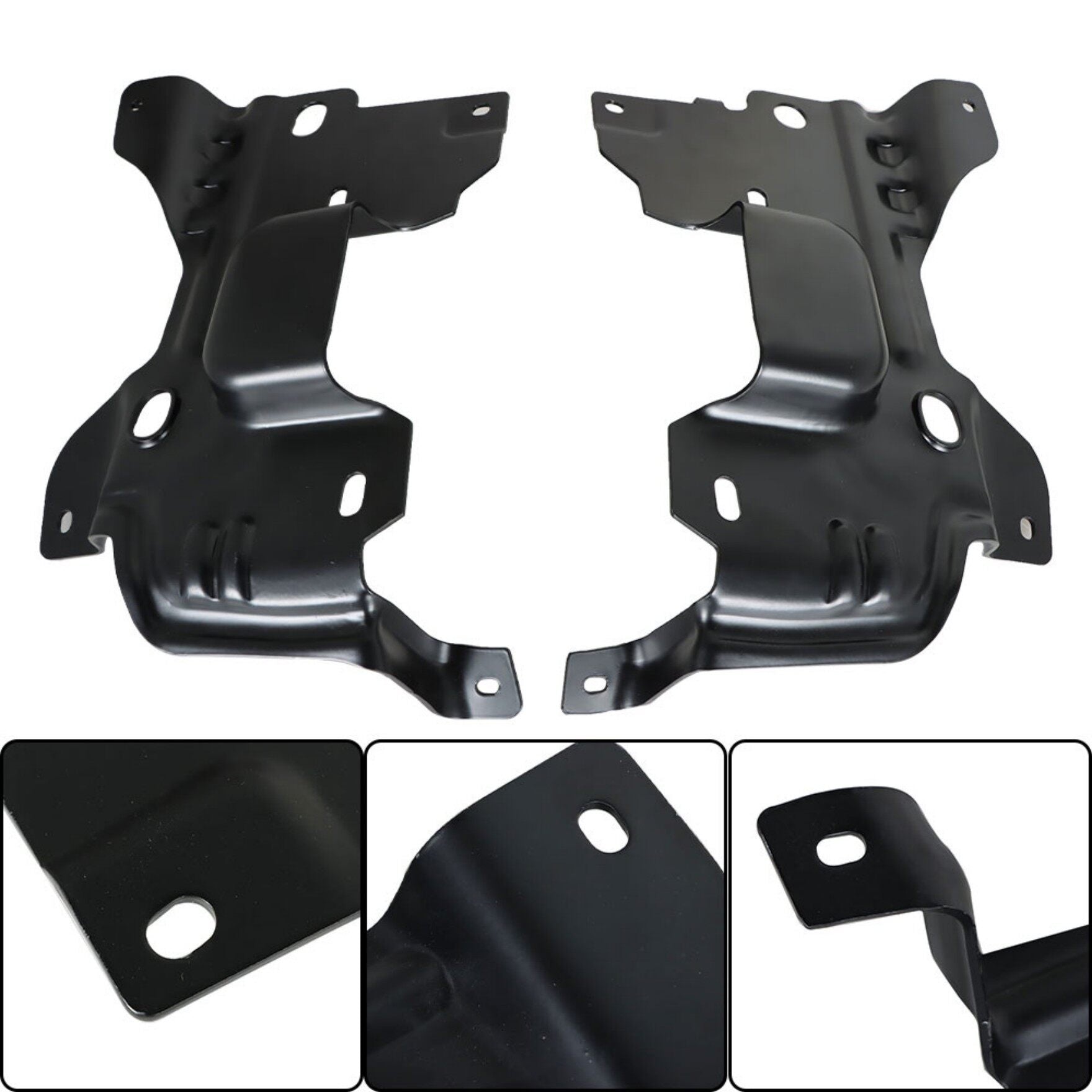 TOPPARTZ Front Bumper Bracket Left and Right Set Replacement for 2009-2014 F-150 9L3Z17B984A FO1067180 9L3Z17B985A FO1066180