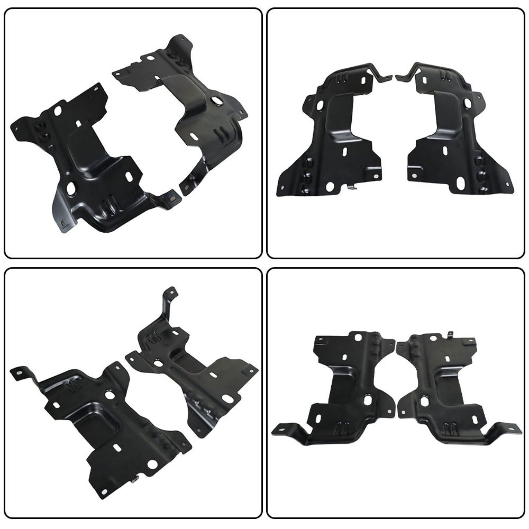 TOPPARTZ Front Bumper Bracket Left and Right Set Replacement for 2009-2014 F-150 9L3Z17B984A FO1067180 9L3Z17B985A FO1066180