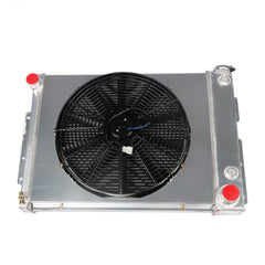 TOPPARTZ Aluminum Core Radiator & fan Shroud Replacement for 1967-1969 Camaro firebird V8