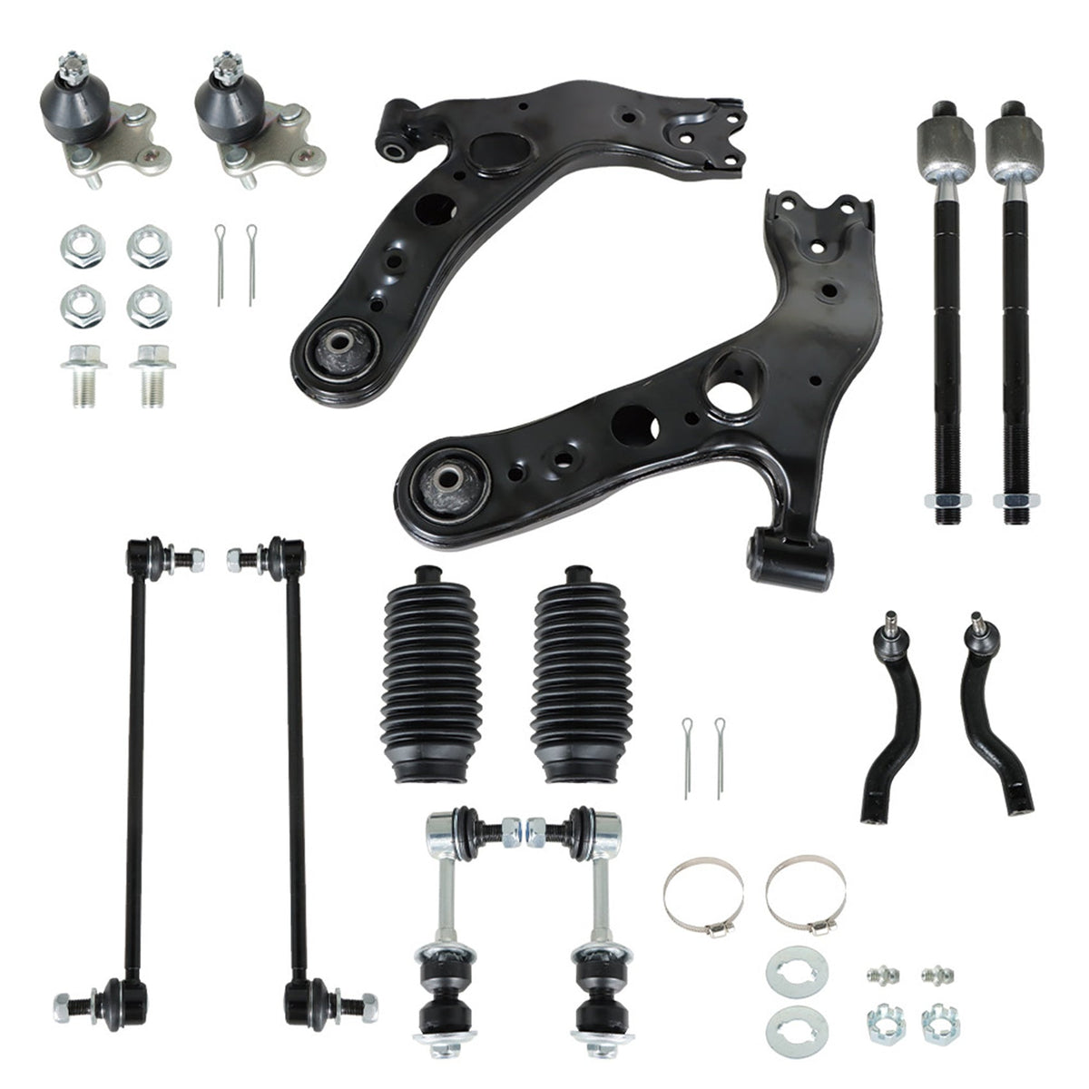 TOPPARTZ Front Lower Control Arm Ball Joint Tie Rod Kit Replacement for 2006-2018 Toyota RAV4