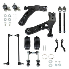 TOPPARTZ Front Lower Control Arm Ball Joint Tie Rod Kit Replacement for 2006-2018 Toyota RAV4