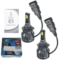 TOPPARTZ 2Pcs 9006/HB4 LED Headlight Bulbs,72W 10000LM 6000K Cool White Super Bright Auto High Beam/Low Beam LED Headlight Conversion Kit