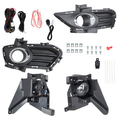 TOPPARTZ Bumper Fog Lights w/Switch Lamps for 2013-2016 Ford Fusion Left+Right (Passenger & Driver Side)