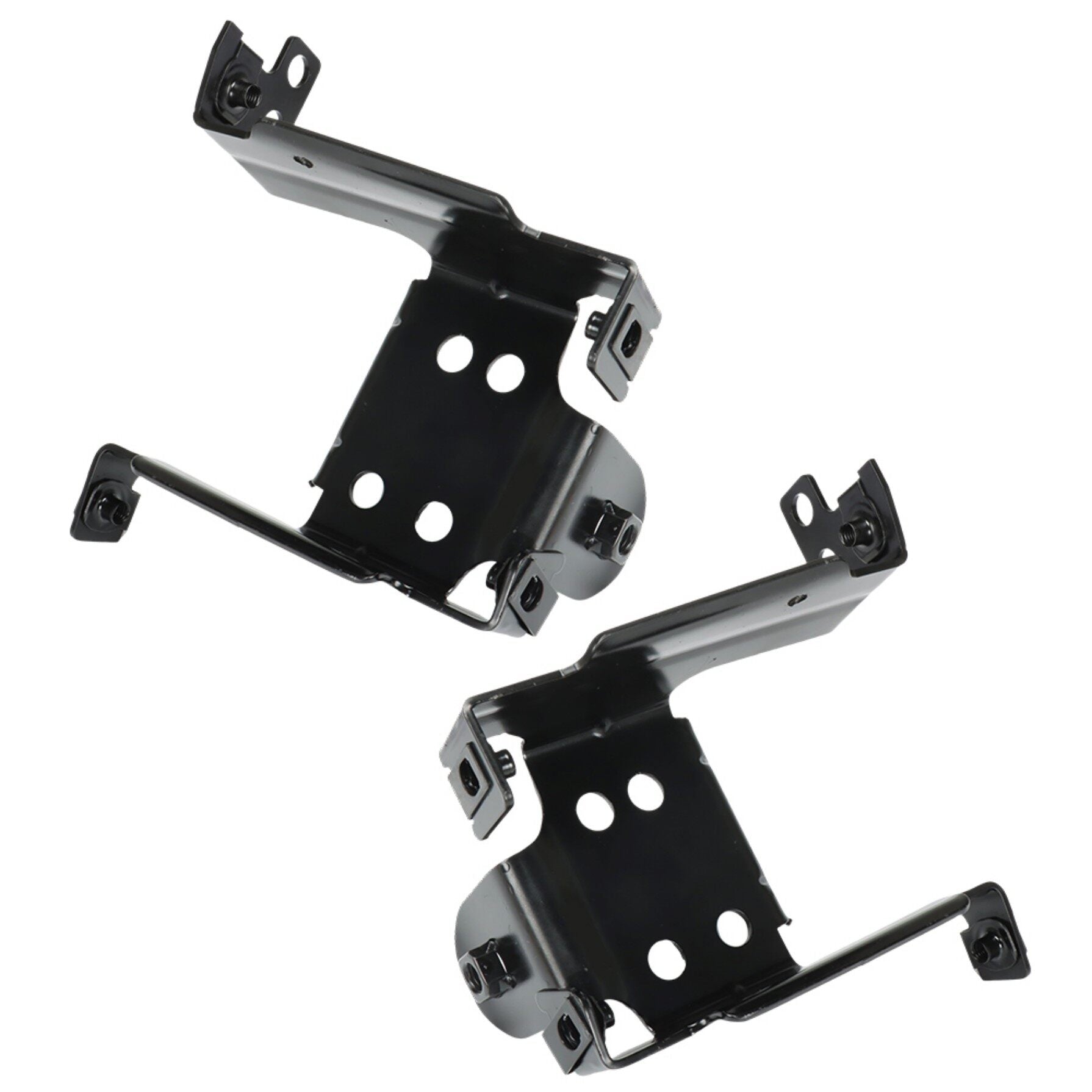 TOPPARTZ Front Bumper Bracket Inner 2 Pieces Black Replacement for 2011 2012 2013 2014 Sierra 2500HD 3500HD 25832381 GM1063102 25832380 GM1062102