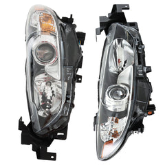 TOPPARTZ Headlight Assembly Replacement for Mazda 6 Halogen Projector Headlights 2014-2017 Set Driver ＆ Passenger Side MA2518160